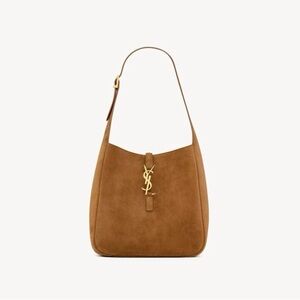 Yves Saint Laurent Tan Suede Shoulder Bag